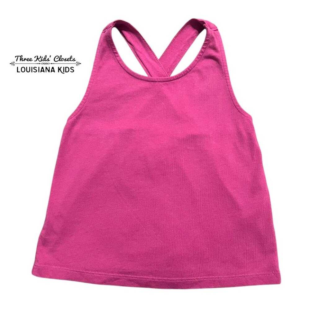 Mini Boden 5-6Y Girls Pink Tank Top